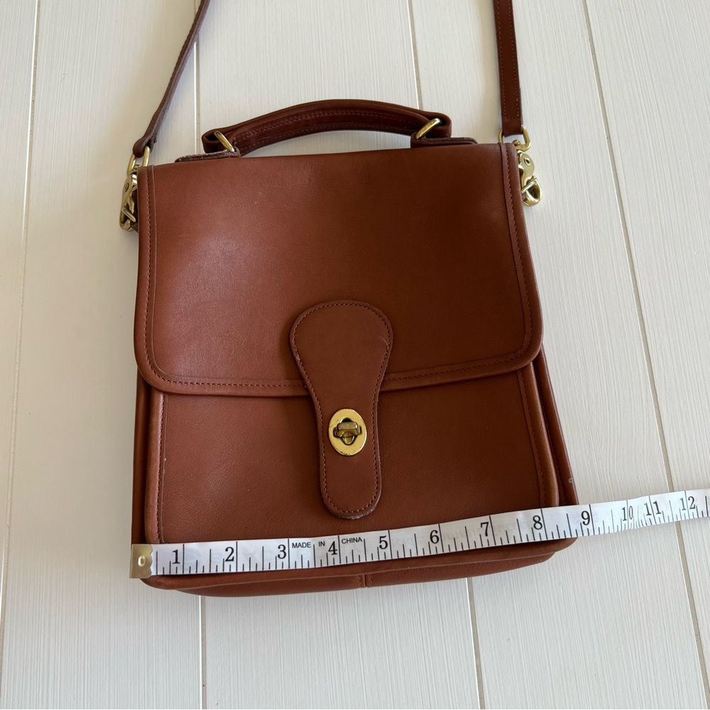Coach Vintage Leather Crossbody Bag 5130 Tan 90s Y2K - Picture 16 of 17